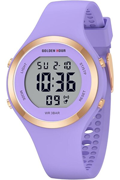 GOLDEN HOUR ساعات نسائية رقمية مقاومة للماء حتى 5ATM، ساعة رياضية للنساء مع إ...