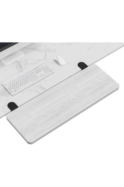 GENERAL OUGIC Ergonomic Desk Extension Tray, 30 x 15 cm, Clamp Without Perfor...