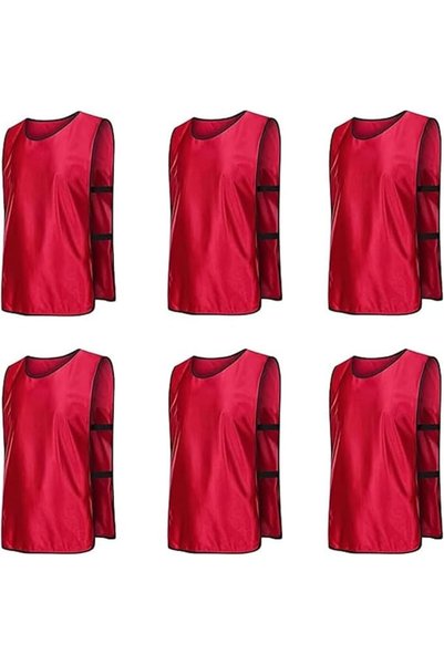 HALAMODO 6PCS Soccer Training Vest,Basketball Jersey,Team Practice Vests,Spor...