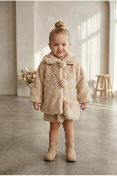 miaras baby Miarasbaby 2-6 yaş kürk mont