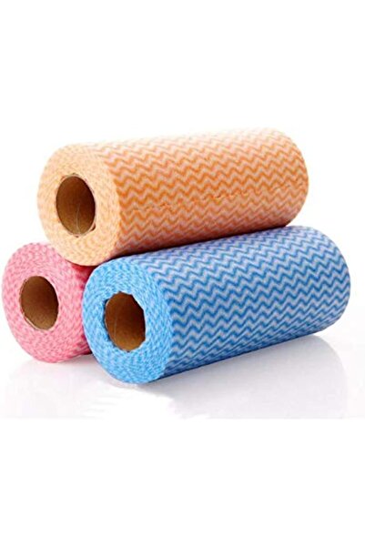 Spaceshoop Generic 50pcs/roll Reusable Cleaning Wipe, Kitchen Towels, Assorted colors