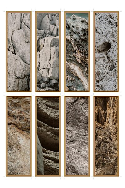 OEM Semne de Carte Set de 8 cu Tema Fotografie de Piatra Calcaroasa, Design E...