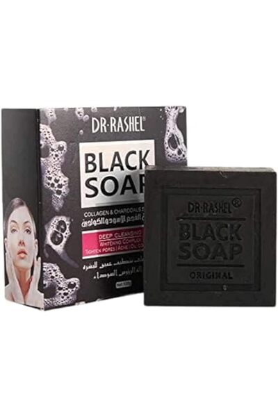 DR.RASHEL دكتور راشيل DRL-1348 صابون الكولاجين والفحم الأسود، 100 جرام