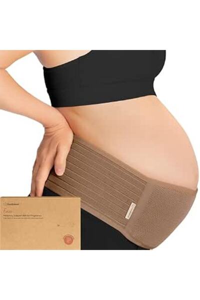 KeaBabies حزام دعم الحمل Ease، لون أسود منتصف الليل، حزام للبطن أثناء الحمل، ...