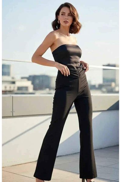 SOL BY SMITHA Women's Black Wide Leg Pant