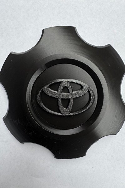 Jant Göbek Kapağı – 3D Baskı, Yapışkanlı (Siyah) (TOYOTA Hilux Fortuner Uyumlu)