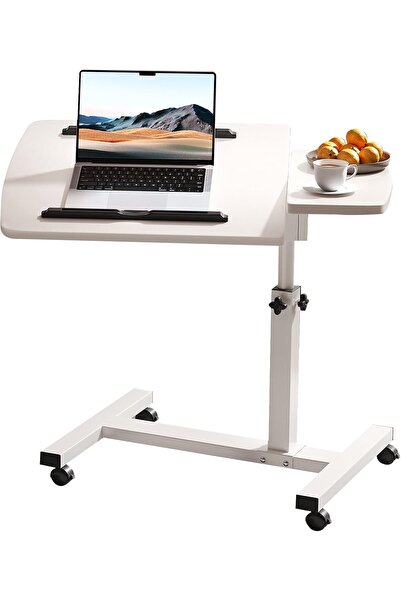 Generic Table Lap Desk for Laptop Rolling Cart Tilting Overbed Bedside Table ...