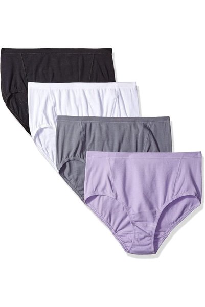 Fruit of the loom ملابس داخلية نسائية مرنة من فيت فور مي، حزمة متعددة من المل...