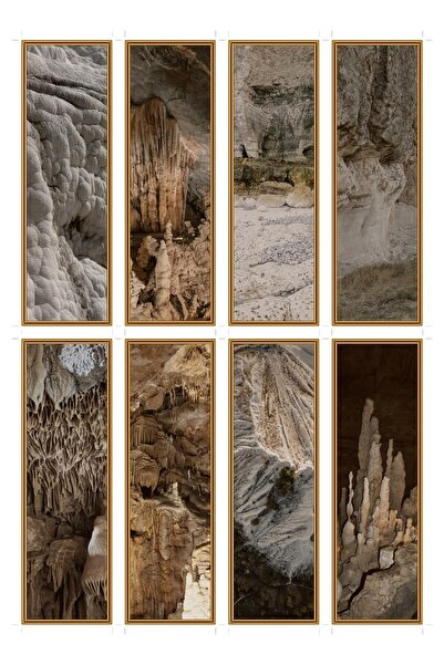 OEM Semne de carte set de 8 formatiune de calcar, design minimalist peisaj , ...