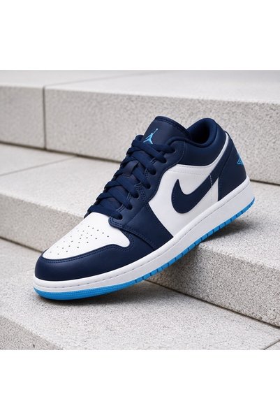 Nike Jordan Air 1 Low Erkek Lacivert Spor Ayakkabı 553558-404