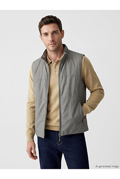 LC Waikiki Men's Regular Fit Vest with Mock Collar