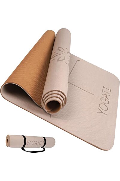 Yogatime YOGATI Yoga mats for home workout. Non slip yoga mat with strap. Thi...