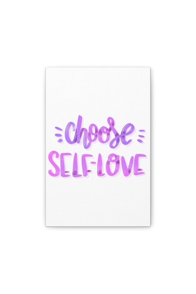 stickerino Tablou pe pânză Alege Iubirea de Sine 14×23 cm