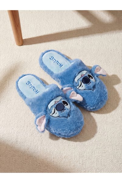 LC Waikiki Papuci de casă din pluș pentru femei cu figură Stitch