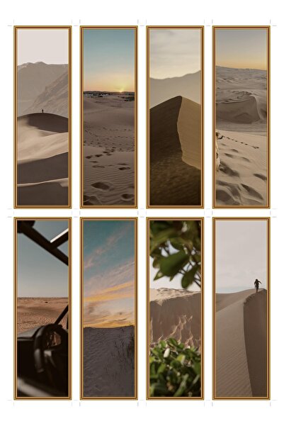 OEM Semne de Carte Set de 8 peisaje cu dune de nisip, Design Elegant, Carton ...