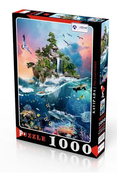 Adam Games Puzzle لغز جزيرة المفقودة 1000 قطعة للكبار مقاس 48x68 سم