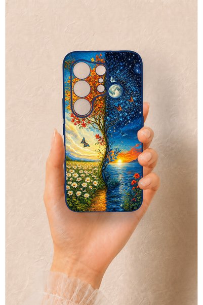 Vip Case Tecno Camon 50 Pro 4g Compatible Silicone Case with Sky and Earth Pa...