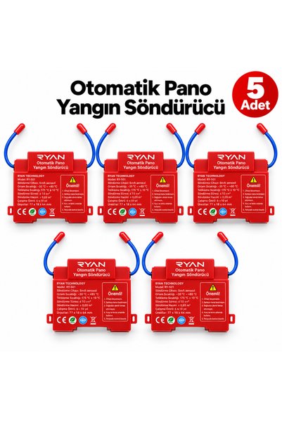 Ryan 5 Adet Otomatik Pano Yangın Söndürücü Elektrik Panosu İçin Aerosol Söndürme Cihazı