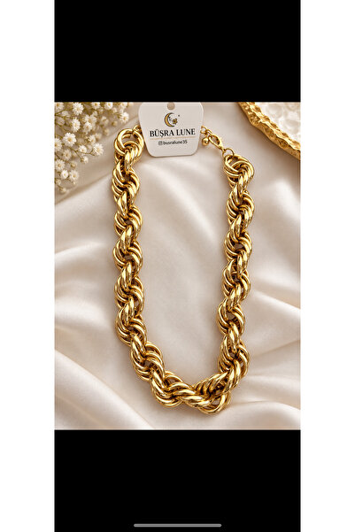Gold Örgü Zincir Kolye