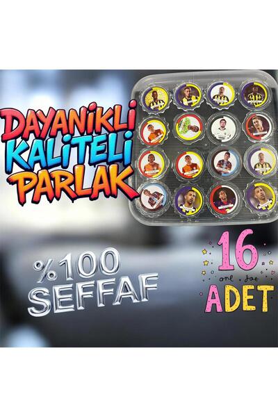 MyClean FUTBOLCU CAM TASO BALYOZ TASO ŞEFFAF PARLAK DAYANIKLI KALİTE 16 ADET