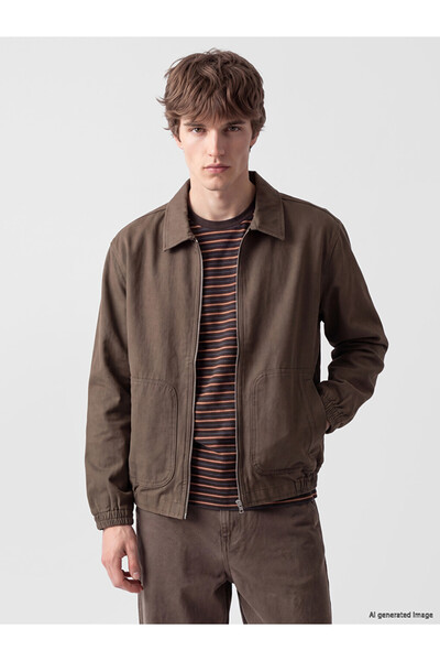 LC Waikiki Men's Relax Fit Gabardine Shirt Jacket