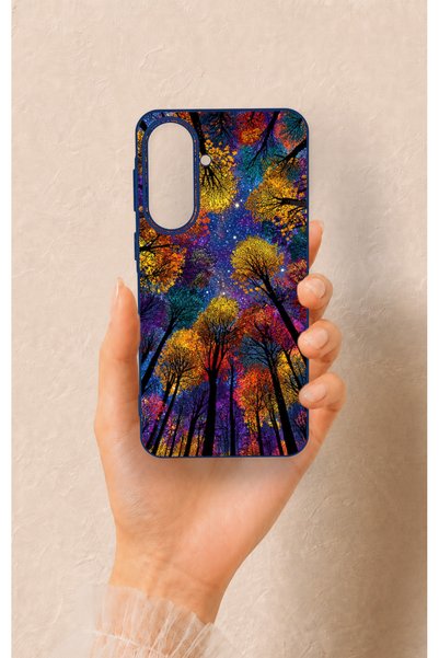 Vip Case Samsung A57 Compatible Colorful Sky Pattern Silicone Case