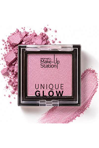 New Well NEWWELL Make-Up Station Unique Glow Işıltılı Highlighter - مظهر طبيعي بلمسة نهائية لامعة