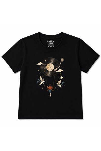 Rabona Fashion Tricou pentru copii cu grafică Moonlight Melody Vinyl Swing