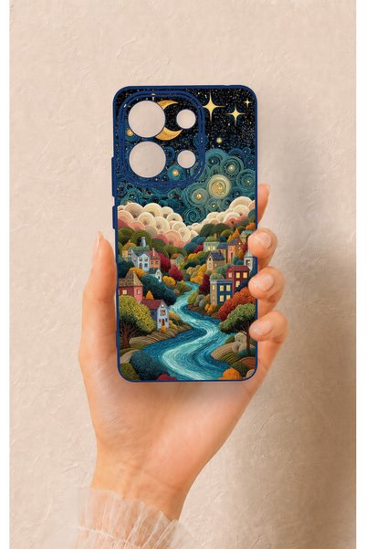 Vip Case Redmi Note 13 4g Compatible Night Tale Patterned Silicone Case