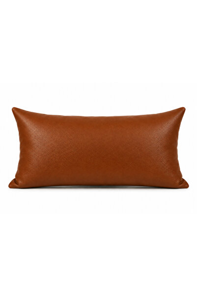 NURHAN HOME COLLECTION غطاء وسادة من الجلد من سيينا مقاس 30×50 سم - غطاء وساد...