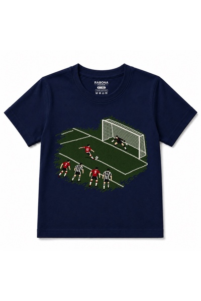 Rabona Fashion Tricou pentru copii cu grafică de acțiune de fotbal: șut final...