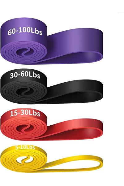 Generic Lindoro-XH 4 Pack Resistance Bands, Exercise Bands, Gym Yoga Physical