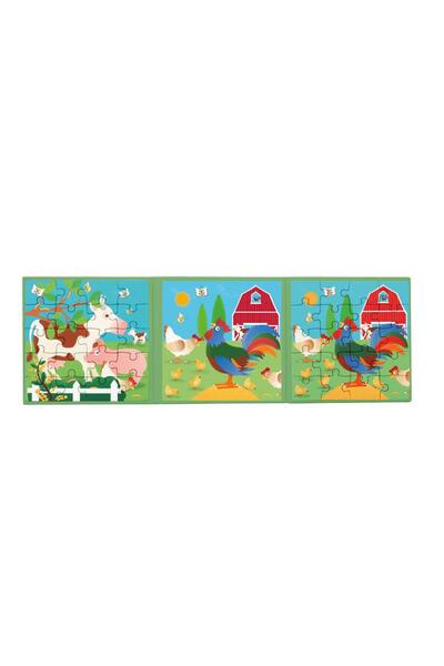 Scratch Magnetic Puzzle Book To Go Farm, 2 x 20-Piece Travel Puzzles