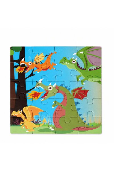 Scratch Magnetic Puzzle Book To Go Dragons, Travel Book with 2 Magnetic Puzzl...