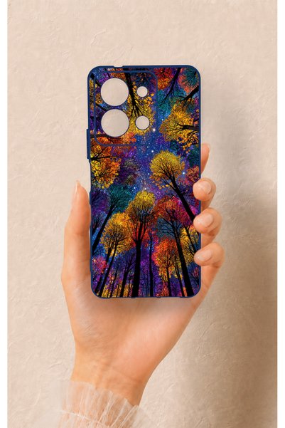 Vip Case Vivo Y36 Compatible Colorful Sky Pattern Silicone Case