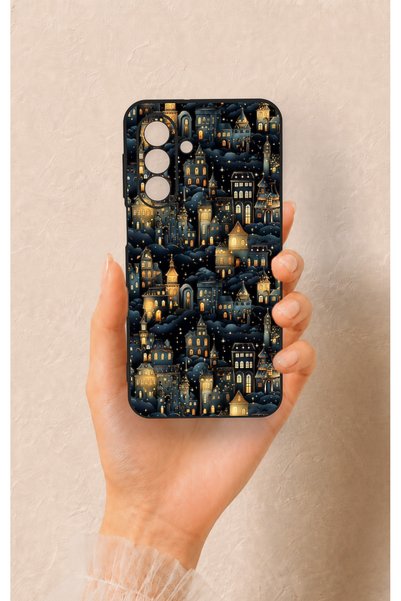 Vip Case Samsung A17 Compatible Night Tale Patterned Silicone Case
