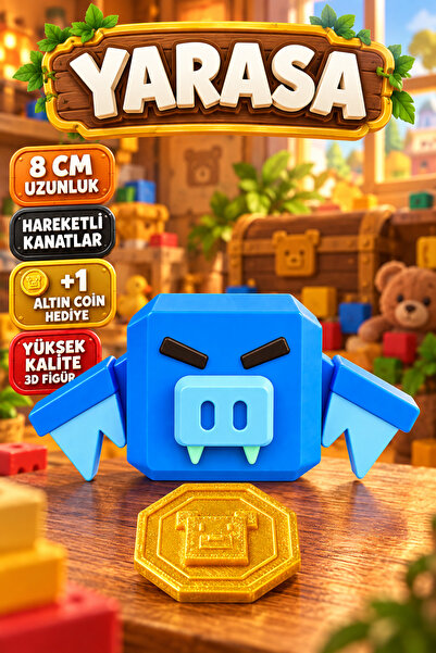 YAGLİZ Super Bear Adventure Yarasa Oyuncak