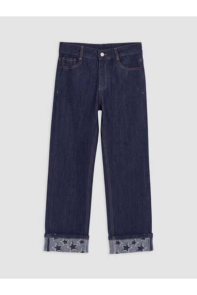 LC Waikiki Blugi Regular Fit cu Model cu Stele pentru Fete