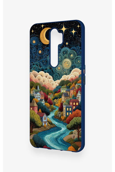 Vip Case Oppo A5 2020 Compatible Night Tale Patterned Silicone Case