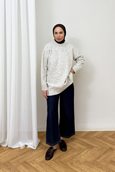 Melike Tatar Pulover de bază din tricotaj 80-8619