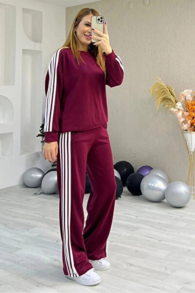 Velista Women's Modal Fabric 4-Stripe Tracksuit Set