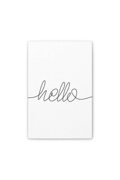 stickerino Tablou pe pânză cu artă liniară 14x23 cm