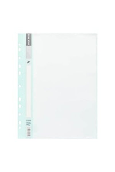 DD SHOP Dosar Plastic A4 Verde Menta cu Sina & 10 Folii