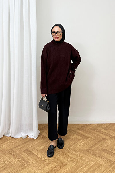 Melike Tatar Pulover de bază din tricotaj 80-8619