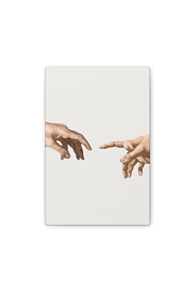 stickerino Tablou pe pânză Crearea lui Adam 14×23 cm