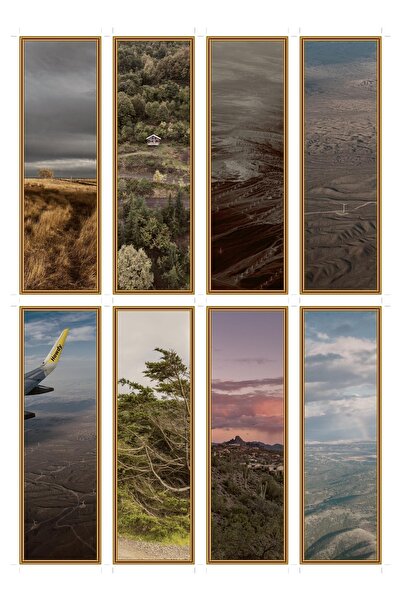 OEM Set 8 semne de carte tema vanturile din chaparral, design elegant, carton...