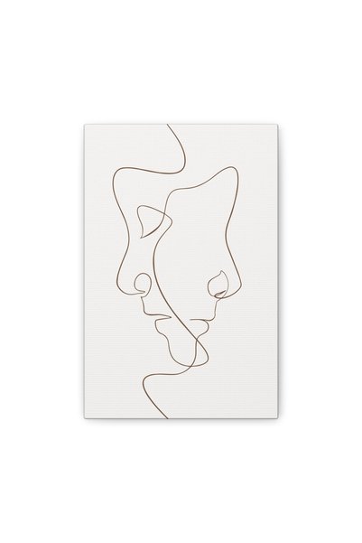 stickerino Pictură pe pânză cu artă liniară 14×23 cm
