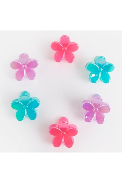 DD SHOP Clame Par Flori Irizate pentru Copii 2,5cm - 6buc - Cosmetice Produse...