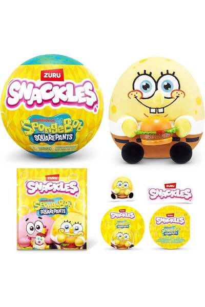Generic Snackles Licensed Character SpongeBob Squarepants 5-inch Plush by ZURU
