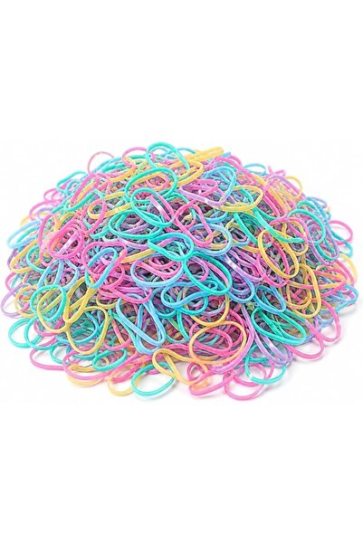 Generic 1000 Multicolor Rubber Bands – Strong & Durable Elastic Bands for Hai...